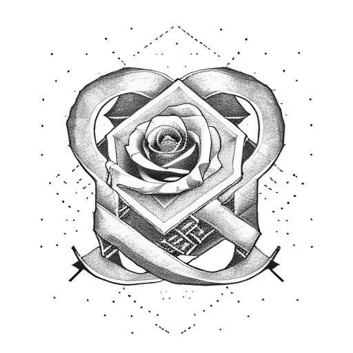 text that says inspire wiht a cross doves a stairway to heaven roses dice and ace of spades cards with writing in a book tattoo design idea