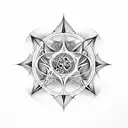 Tree of Life, space, solar system, triskelion, flower of life, metatron cube tattoo design idea