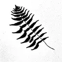 fern tattoo design idea