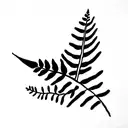 fern tattoo design idea