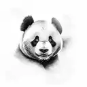 panda tattoo design idea