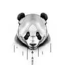 panda tattoo design idea