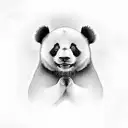 panda tattoo design idea