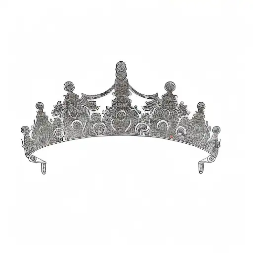 a tiara tattoo design idea