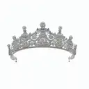 a tiara tattoo design idea