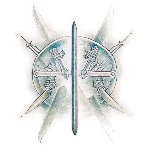 Sword tattoo design idea