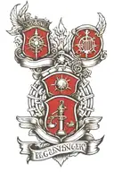 red engineer castle and Command Sergeant Major rank tattoo design idea