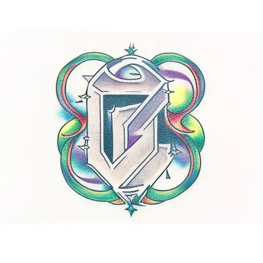 hourglasss with childs name tattoo design idea