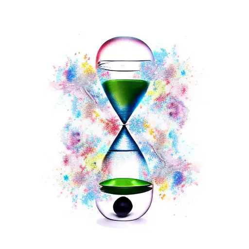 Hourglass Leif Brian Kichelle Angela Beau Tate  tattoo design idea