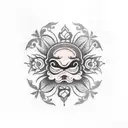 hamburger tattoo design idea