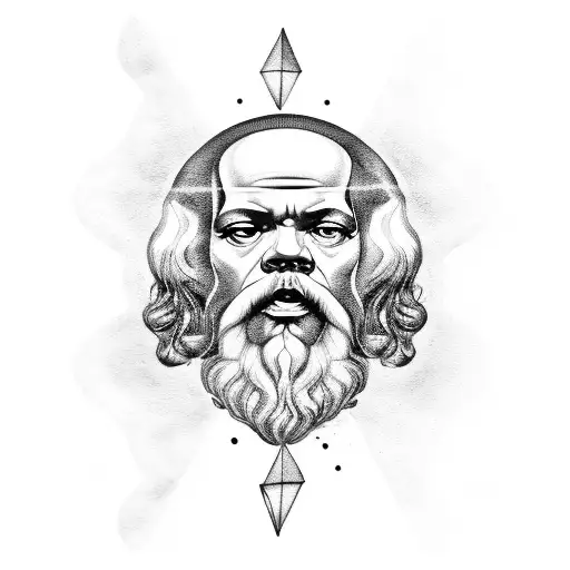 Socrates, platón y Aristoteles  tattoo design idea