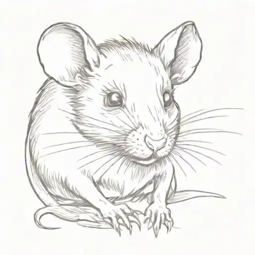 rat tattoo design idea