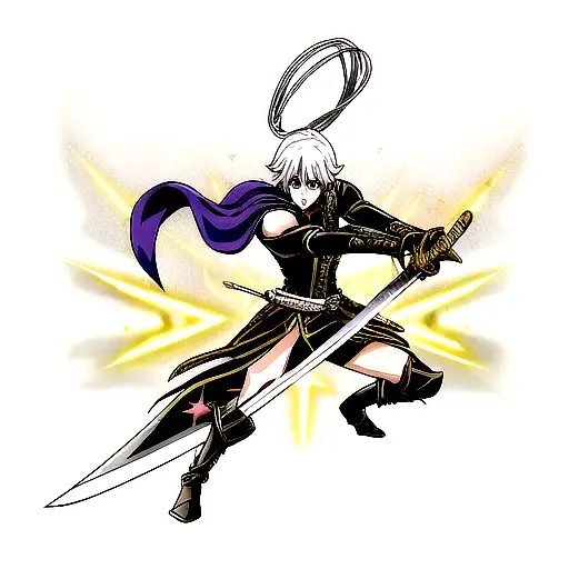 sword royal epic sharp straight  tattoo design idea