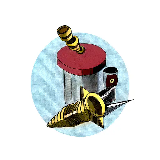 core drill tattoo design idea