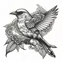 Mockingbird Eminem lyrics tattoo design idea