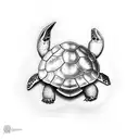 turtle with rabbit tattoo design idea