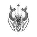 zelda dragon link  tattoo design idea