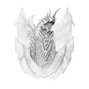 zelda dragon link  tattoo design idea