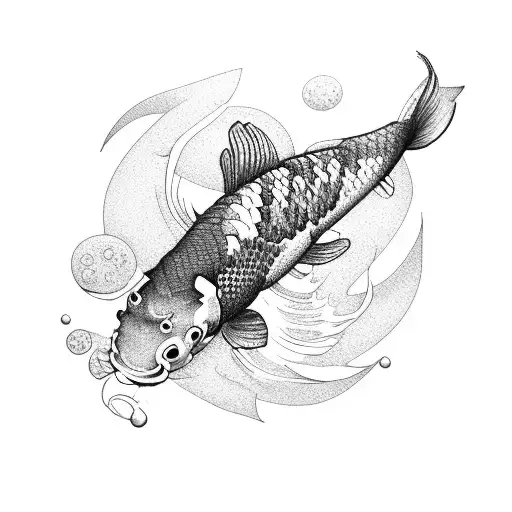 Koi Fish tattoo design idea