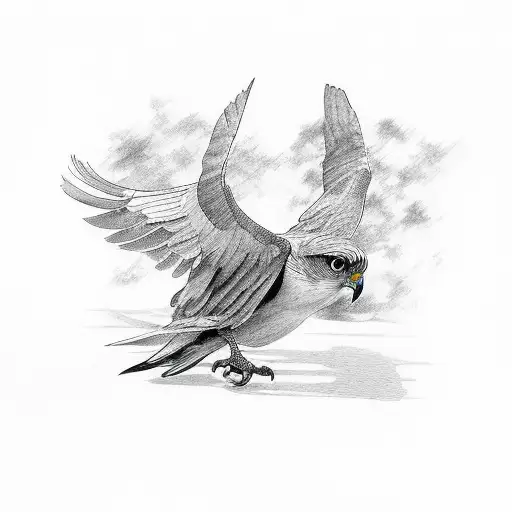 águila volando con las alas extendidas, para la mano de un hombre tattoo design idea