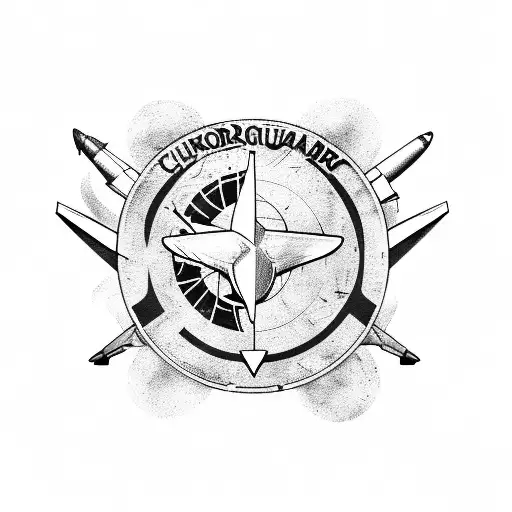 Avião clássico da segunda guerra Mundial P51 Mustang tattoo design idea