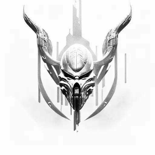  Generate a wallpaper template Predator, 4k detailed post processing, cybernetic, hyper realistic, epic composition, cin tattoo design idea