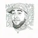 a text saying most dope mac miller tattoo design idea