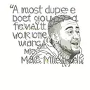 a text saying most dope mac miller tattoo design idea
