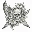RIP DAD tattoo design idea