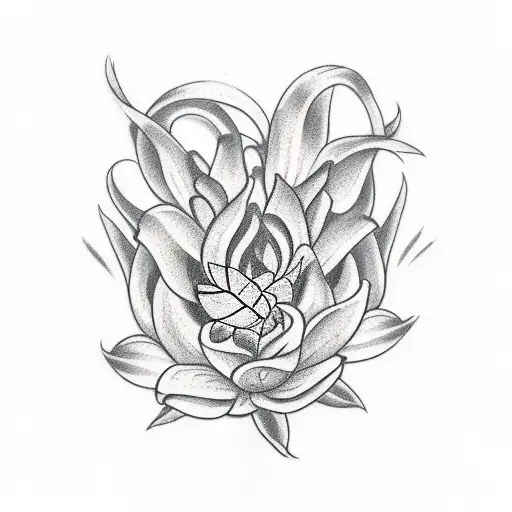 cornflower tattoo design idea