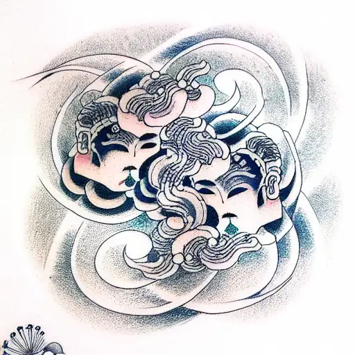 Gemini  tattoo design idea