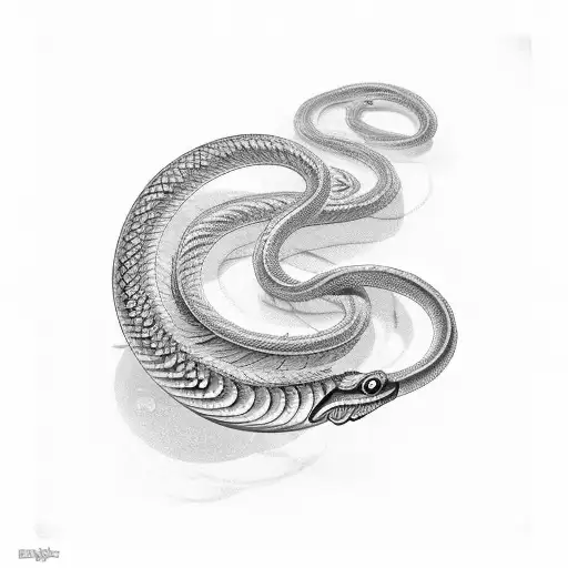 Cobra coiled around a pocket watch tattoo design idea