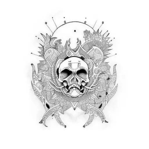 bone soul tattoo design idea