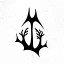 bone soul tattoo design idea