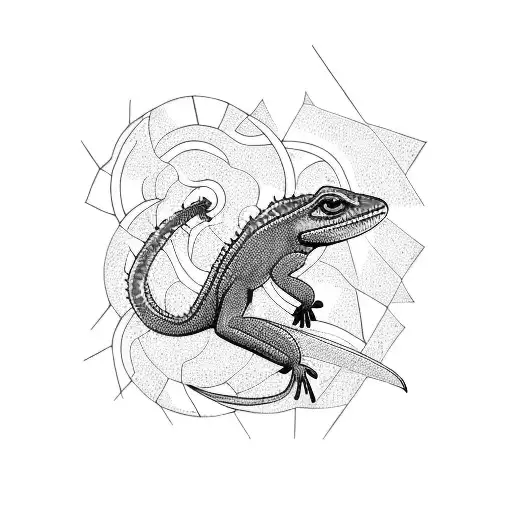 lizard tattoo design idea