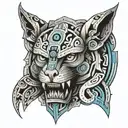 tezcatlipoca and tattoo design idea