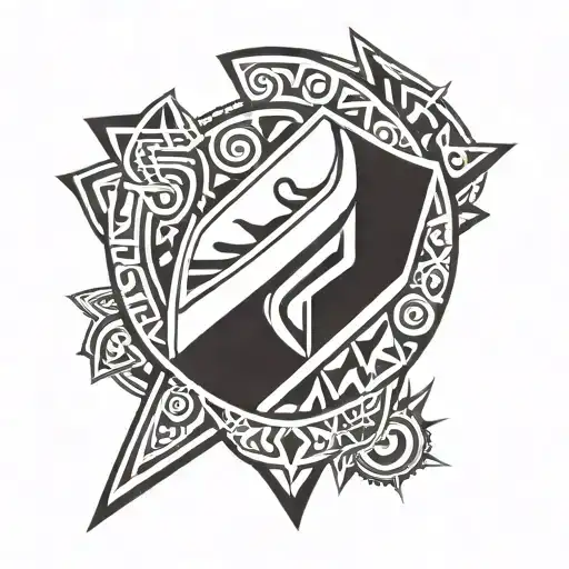 zulu shield tattoo design idea