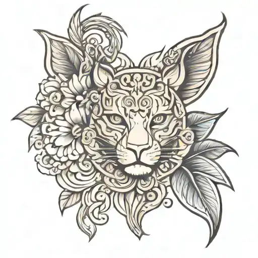 tooled leather tattoo design idea