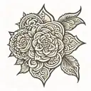 tooled leather tattoo design idea