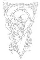 tattoo combination sleeve of the survival of heart attack, depression and narcistic parents tattoo design idea