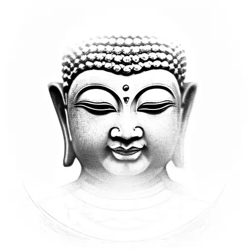 3D Half Face Buddha Painting For Sale | Royal Thai Art