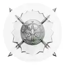 spartan shield tattoo design idea