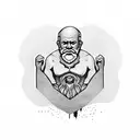 Socrates Greek dark tattoo design idea