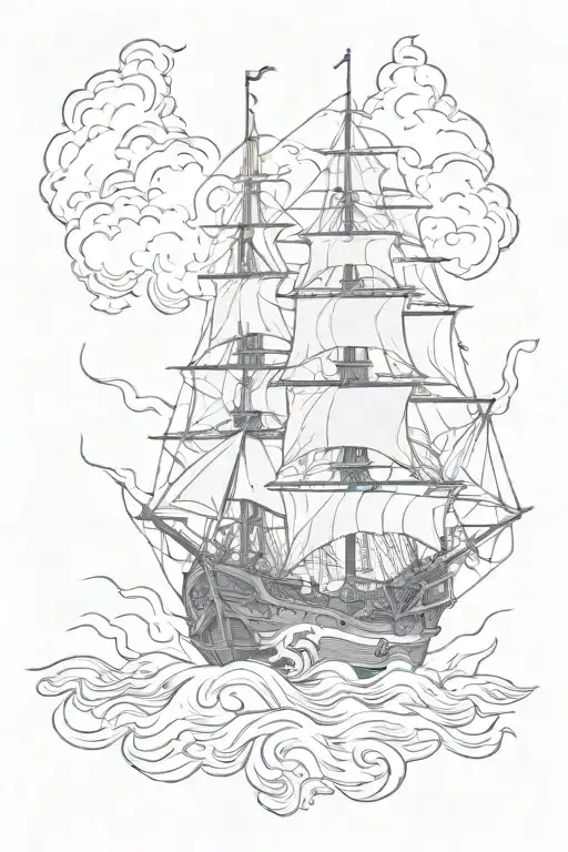 burn the ships word on fire  tattoo design idea