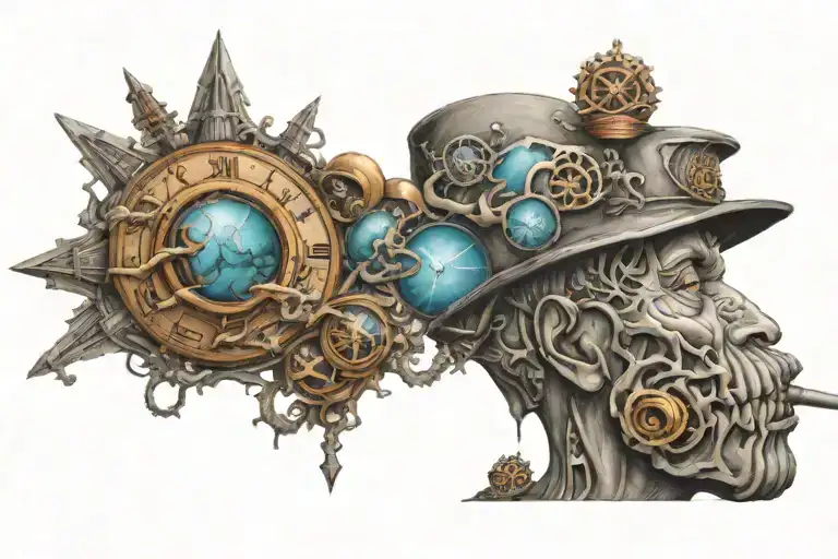 Chance Favors The Prepaired Mind tattoo design idea