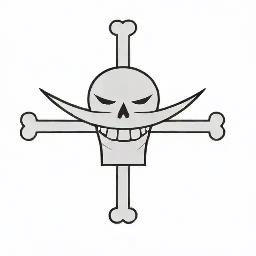 a skull and crossbones tattoo design idea