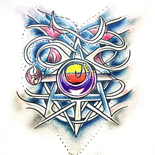 Wiccan tattoo design idea