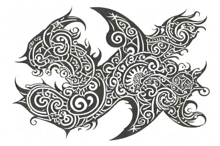 Spinal tattoo design idea