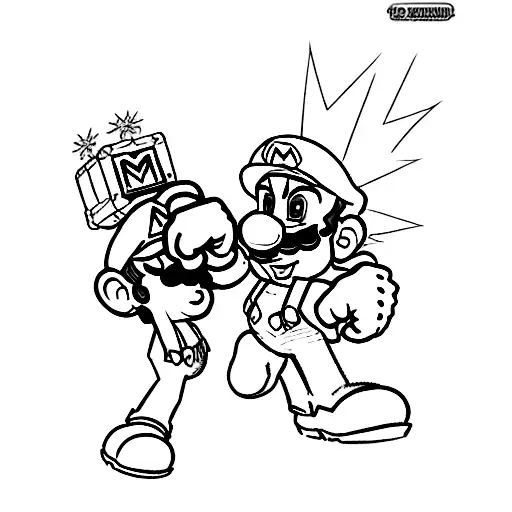 Super Mario and Nintendo  tattoo design idea