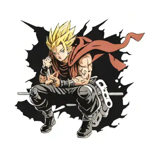 Hunter Hunter, jujutsu kaisen, dragon ball z, my hero academia, attack on titans, fullmetal alchemist, demon slayer,  tattoo design idea
